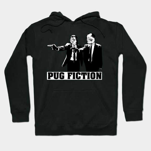 Pug Fiction Hoodie by LukeRosenbergCreative